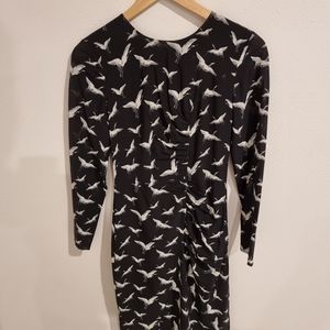 Whistles Bird Print Bodycon Dress